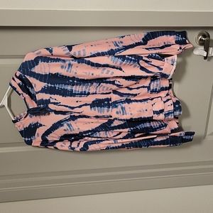 Pink & Blue Tye-Dye Hoodie